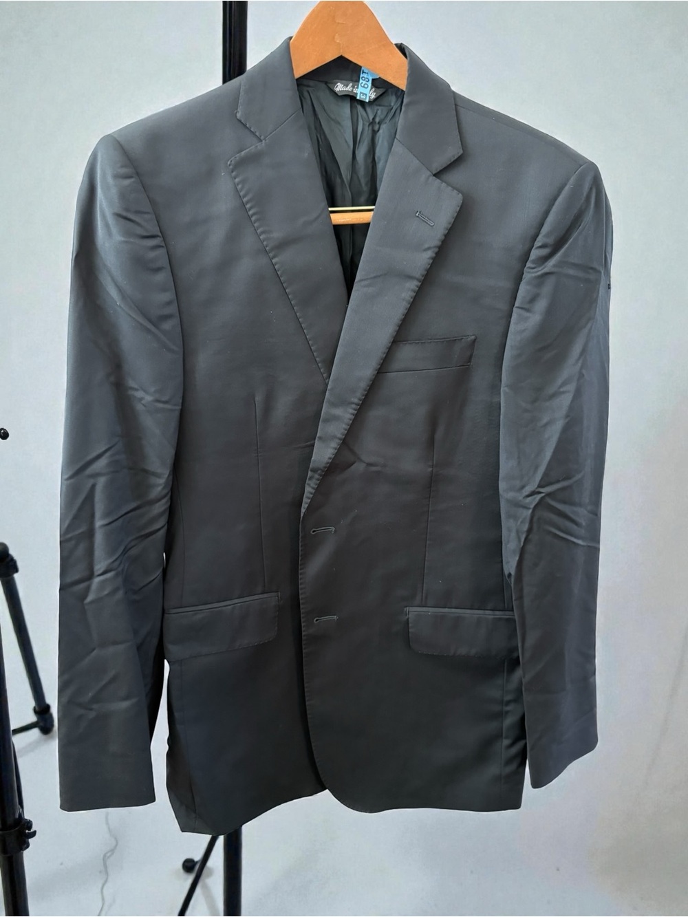 Ermenegildo Zegna Men's Charcoal Gray Single-Breasted Blazer